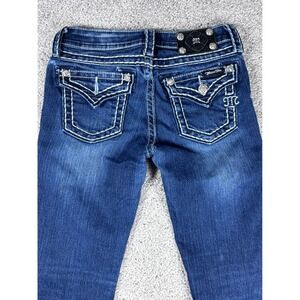 Miss‎ Me Girls Jeans Size 14 Skinny Dark Wash Embellished Pockets Denim